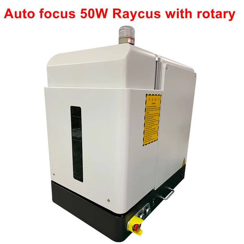 auto focus raycus laser source rotary axis Full Closed Cover Fiber Laser Marking Machine For Jewelry deep engravin | Инструменты
