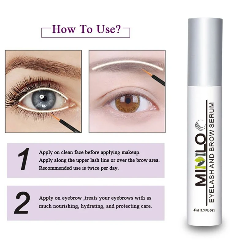 4 мл Сыворотка для роста ресниц Жидкий макияж для глаз более толстый мягкий не раздражающий быстрый уход за волосами