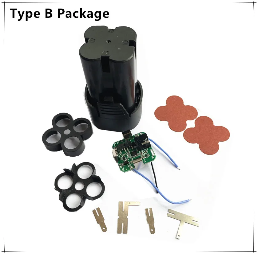 4S Type B Package 3S 12V 4S 16,8 V DC электрические инструменты ручная электрическая дрель питания литий-ионная батарея Защитная плата BMS схема 18650 сотовых пакетов 20A PCB - Цвет: 4S Type B Package