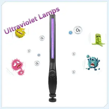 

Elegant Purple 40LED UV UVC Disinfection Lamp Germicidal Sterilizer Light Tube Handheld Portable Effective Ultraviolet Lamps New