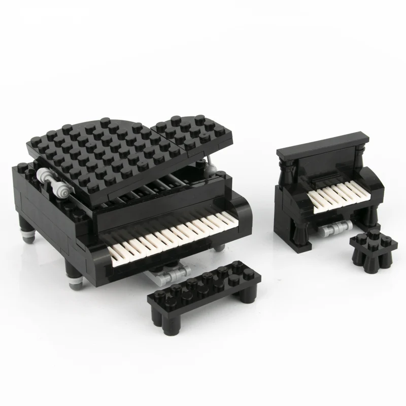 New Arrival Big Figure Player MOC Accessories City Legoings Piano Musical Instrument Building Blocks Parts Bricks Kit Kids Toys (5)
