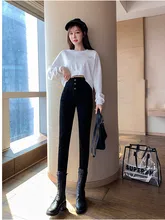 #Special Offers JUJULAND woman black plus size pants Classic high-waisted pencil pants for fall and winter Thickening of trousers 101102103 #Special Offers JUJULAND woman black plus size pants Classic high-waisted pencil pants for fall and winter Thickening of trousers 101102103