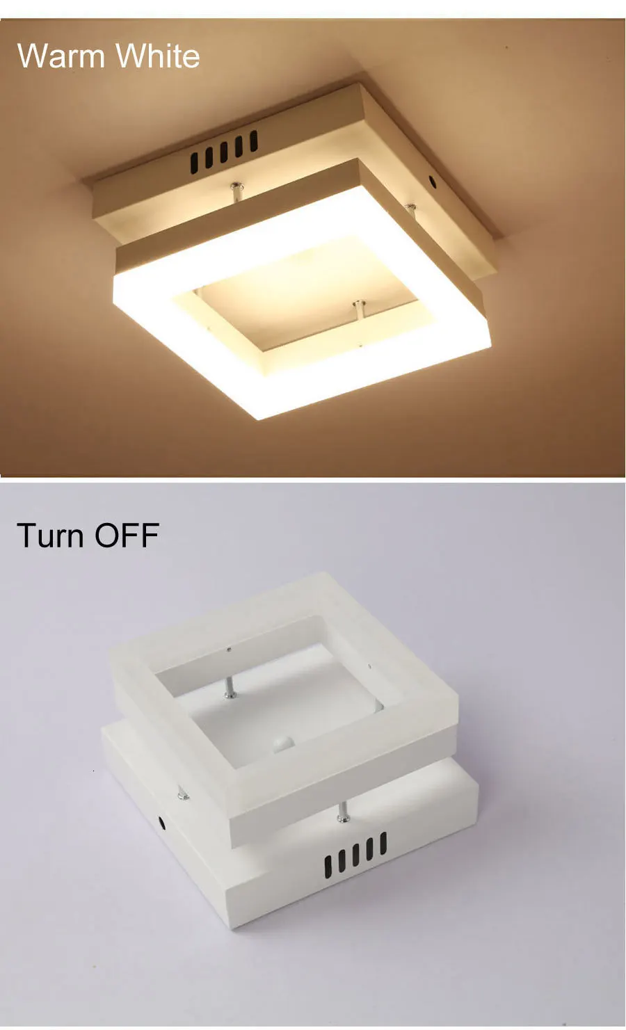 Потолочный светильник, Современная LED-лампа для освещения коридоров для ванной комнаты, гостиной, Круглый квадратный светильник, домашние декоративные светильники, Прямая поставка