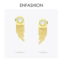 ENFASHION Bamboo Shoot серьги-гвоздики для женщин из нержавеющей стали золотого цвета милые серьги в форме растений модные ювелирные изделия EF191045
