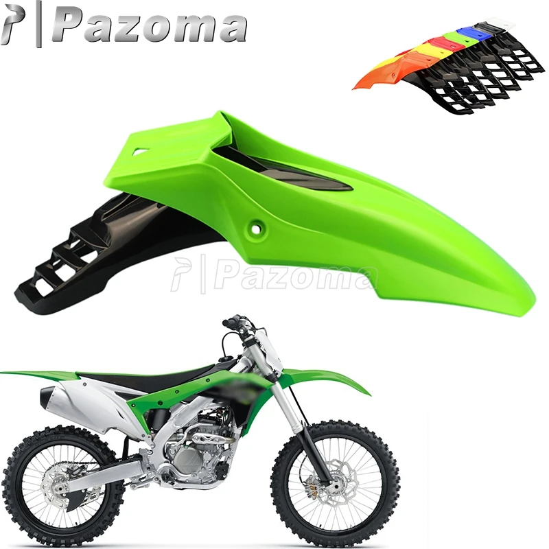 

Universal Motocross Front Fender Green MX Enduro Mudguard For KTM Kawasaki KX KLX KLR 65 85 100 110 125 140 650 250F 450F 400R