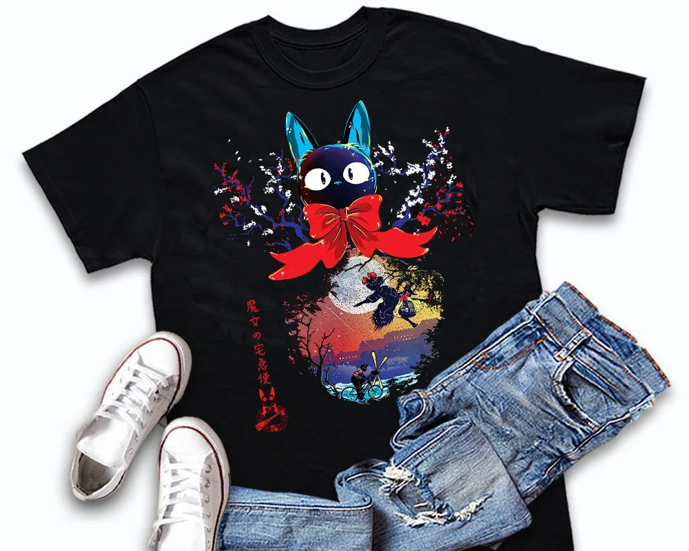 

Kiki's Delivery Service tshirt Cute Woman shirt Cotton Top Tees