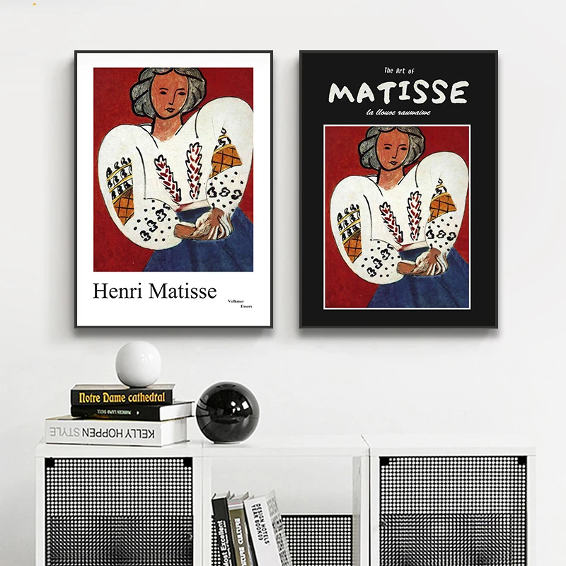 Matisse модные ретро-плакаты и принты абстрактный портрет стены искусства холст модульные картины Скандинавское домашнее декоративное рисование