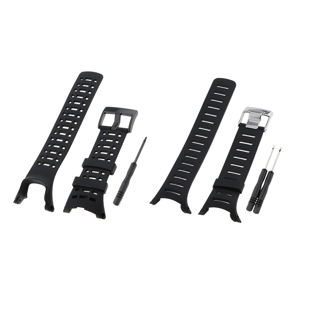

2 Pieces Soft Rubber Replace Watch Band Bracelet for SUUNTO Series Wristwatch