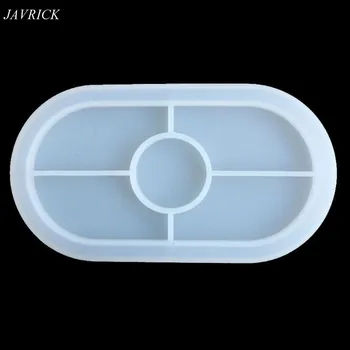 

Large Oval Shape Coaster Resin Molds Slilcone UV Resin Mold Jewelry Making Tools