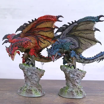 

Monster Hunter World Red Sliver Azure Rathalos Nergigante Limited Edition Statue PVC Figure Model Toy Figurals