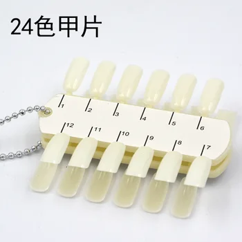 

Nail Color Card Practice with Swatches Beginners Nail Art for Four Colors Color Card 24 Color