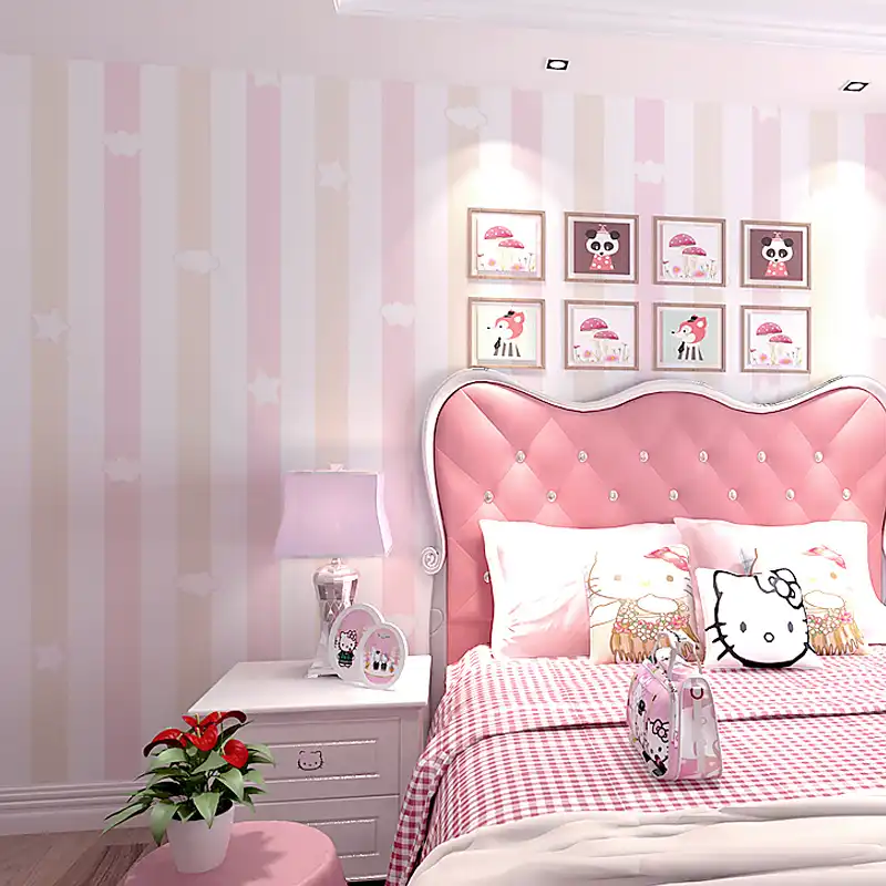 Sevimli Mavi Pembe Serit Duvar Resmi Duvar Kagidi 3d Bebek Odasi Karikatur Yildiz Duvar Kagitlari Tatli Cocuklar Yatak Odasi Duvar Kagitlari Ev Dekor Qz177 Duvar Kagitlari Aliexpress