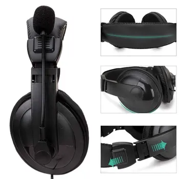 

Gaming Accessory 3.5mm USB Omnidirectional Microphone Wired Computer Headset Online Class Home Office Public Speach Call Center