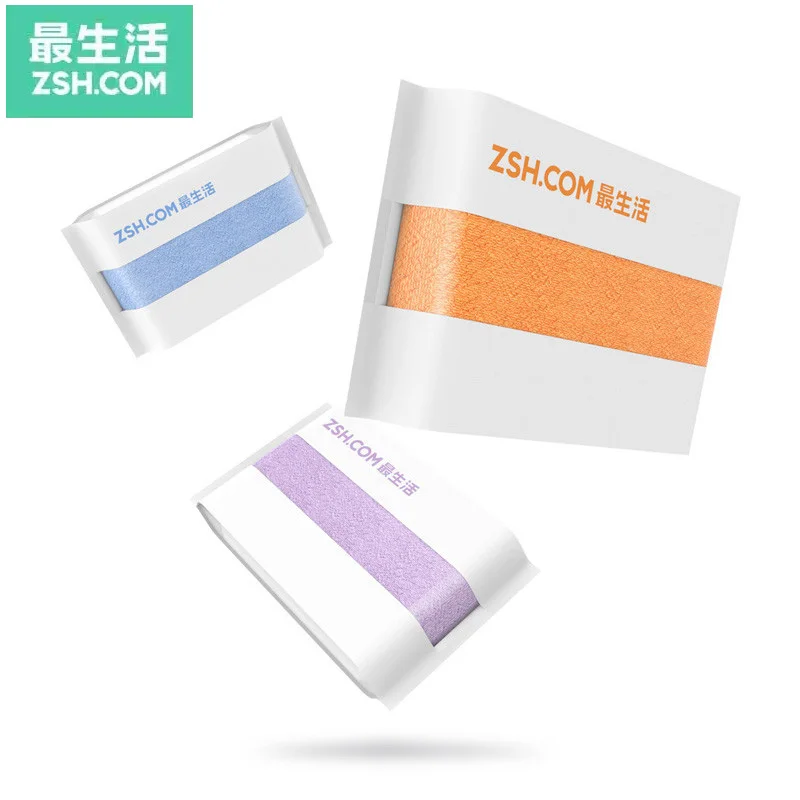 ZSH Polyegiene Antibacterical Towel Young Series 100% Cotton 5 Colors Highly Absorbent Bath 34*34cm Face Hand Towel 6
