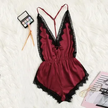 

Women's Underwear Pajamas One-piece Bra Lingerie Intimate Underwear Set Erotic Lingerie Mesh Sheer Brassiere Sexy Sleepwear
