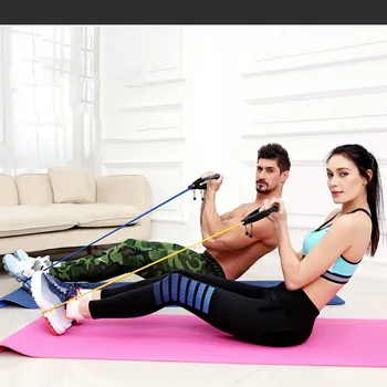 

Fitness Resistance Bands Gym Sport Band Workout Elastic Bands Expander Pull Rope Tubes Exercise Equipment Home Yoga Pilates