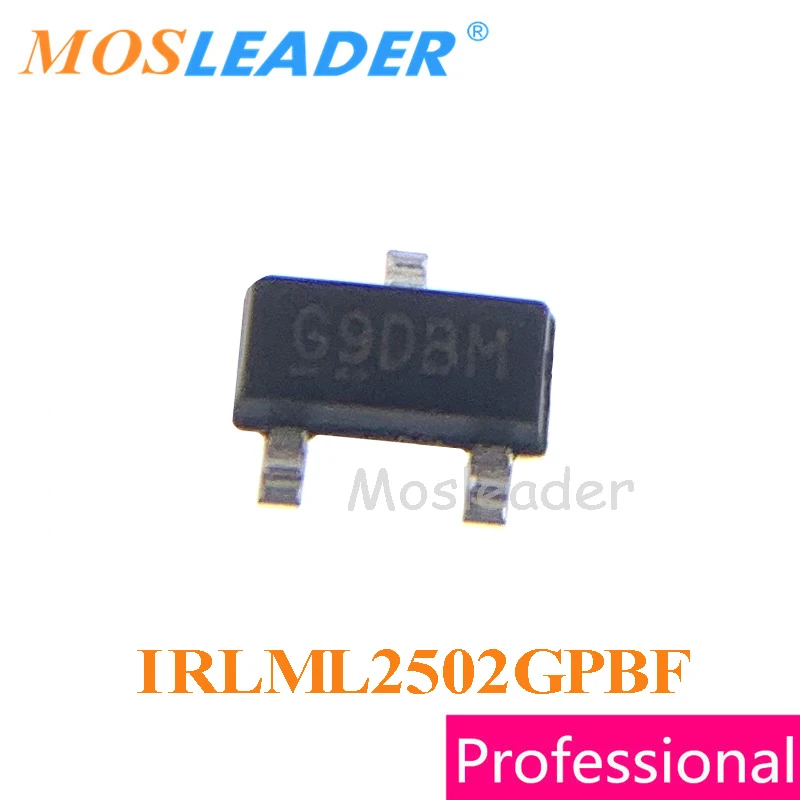 

Mosleader IRLML2502GPBF SOT23 3000PCS IRLML2502GTRPBF IRLML2502G IRLML2502GTR N-Channel 20V Chinese For common application