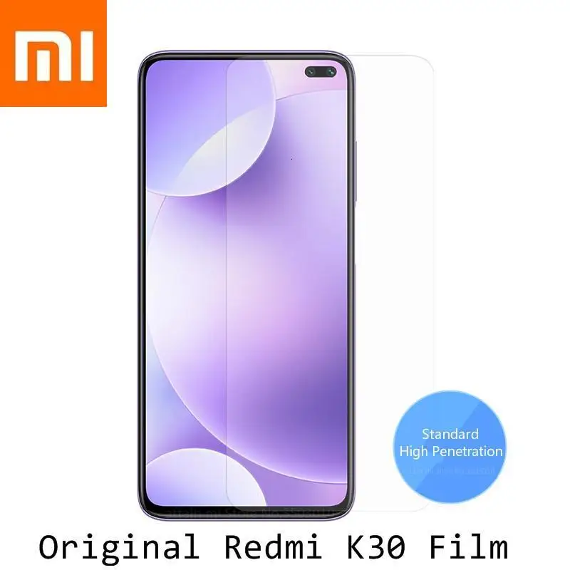 Оригинальная пленка для Redmi K30, Xiaomi Redmi K30, стандартная пленка для телефона с высокой передачей, смарт-адсорбция, износостойкая, устойчивая к повреждениям
