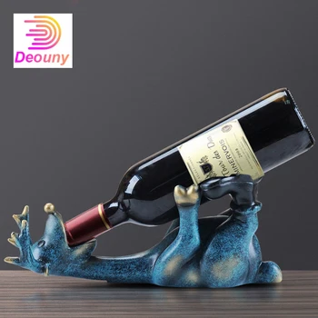 

DEOUNY Wine Rack Deer Decoration European Creative Modern Simple Wine Home Furnishings Small Housewarming New Home Gift Bar Tool