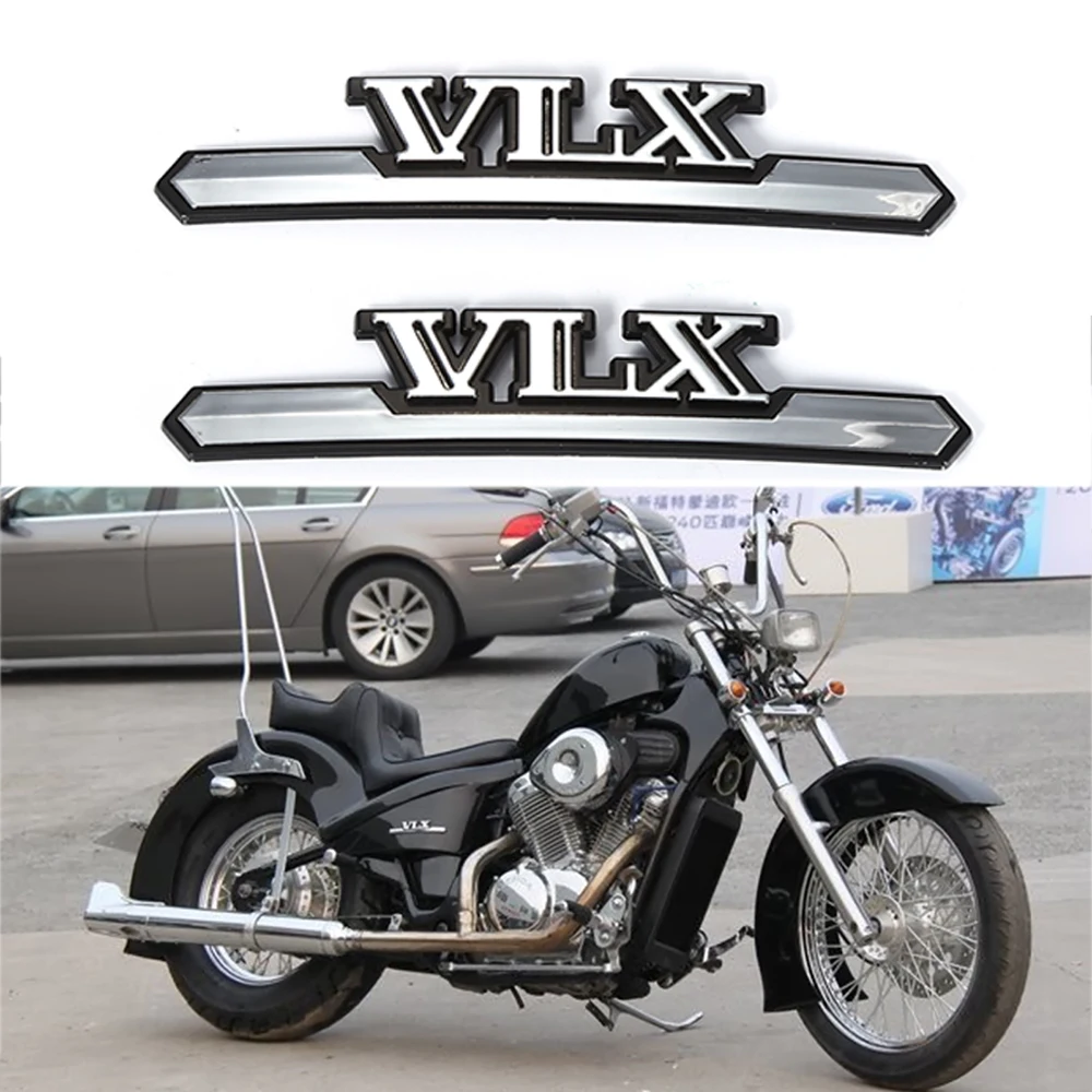 Motorcycle 3D Emblem Badge Decal Fuel Tank Sticker VLX Tank Pad Protector Decal For Honda Steed VLX400 VLX600 VLX400/600