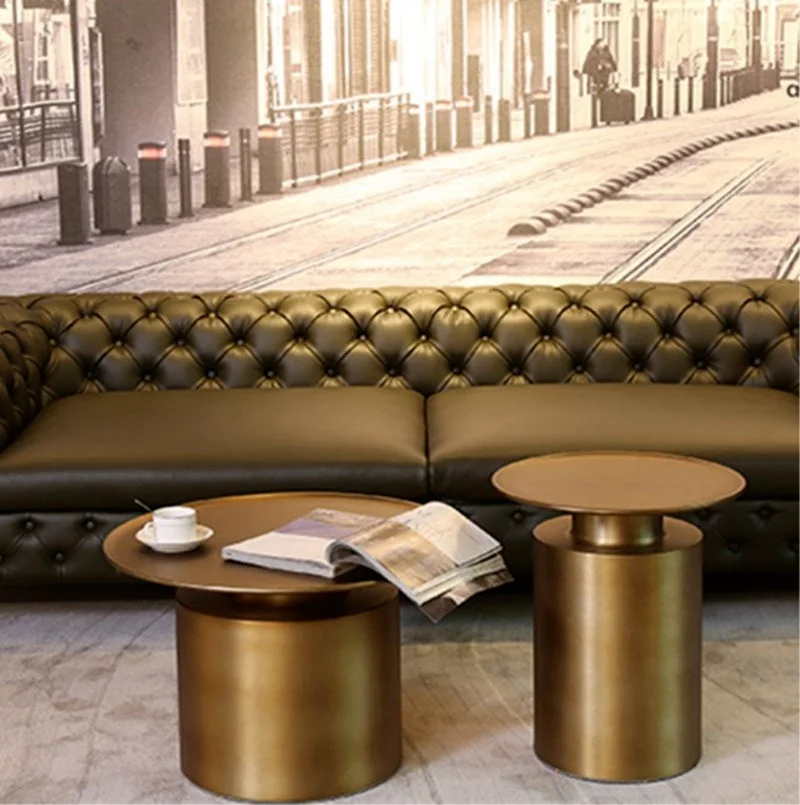 

Nordic Coffee Table Round Combination Modern Luxury Living Room Small Simple Side Designer Corner s for Bedroom