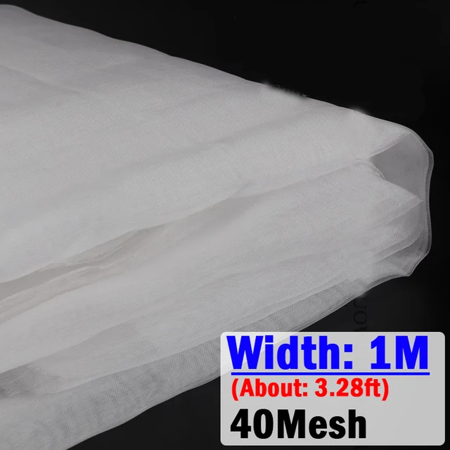 40 Mesh Szélesség 1M Üvegházhatású Zöldség Rovar Képernyő Háló Kerti Virágok Növény Védő Mezőgazdasági Madárgátló Rovarháló