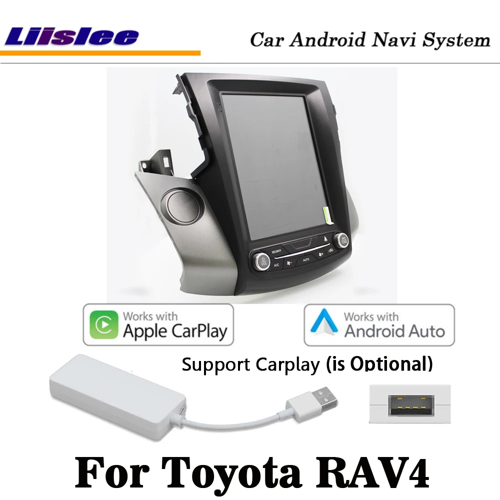 Liislee 12,1 дюймов Android 2+ 32G для Toyota RAV4 Rav 4 2006~ 2013 стерео автомобильный экран Carplay Wifi gps Navi карта навигация Мультимедиа - Цвет: machine add carplay