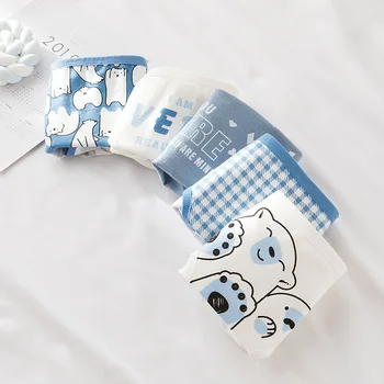 

Women Mid-Rise Briefs Comfort Intimates Fashion Women's Panties Sweet Cotton Female Lingerie High Quality Femme Underpants M-XXL