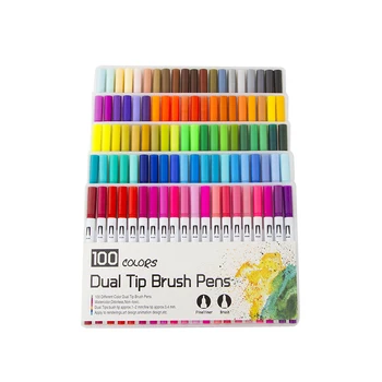 

Art Markers Set 12/24/36/48/60/72/100 Color Fineliner Watercolor Markers Dual Tip for Drawing Painting Set for Drawing Sketch