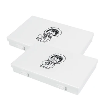 

2 Mask Case Portable Disposable Face Masks Container Safe Health Mask Storage Box Dustproof Storage Organizer
