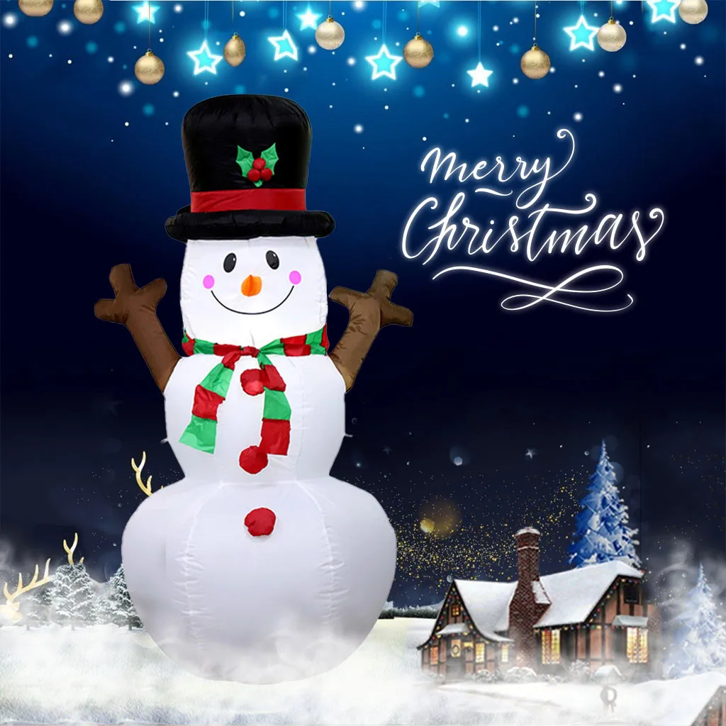 Inflatable Christmas Snowman Outdoor Christmas Decoration Home Garden Garden New