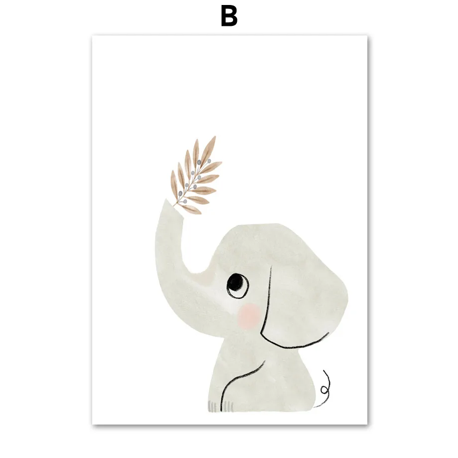 Nordic-Posters-And-Prints-Bear-Elephant-Giraffe-Sloth-Sun-Rainbow-Wall-Art-Canvas-Painting-Cartoon-Wall (4)