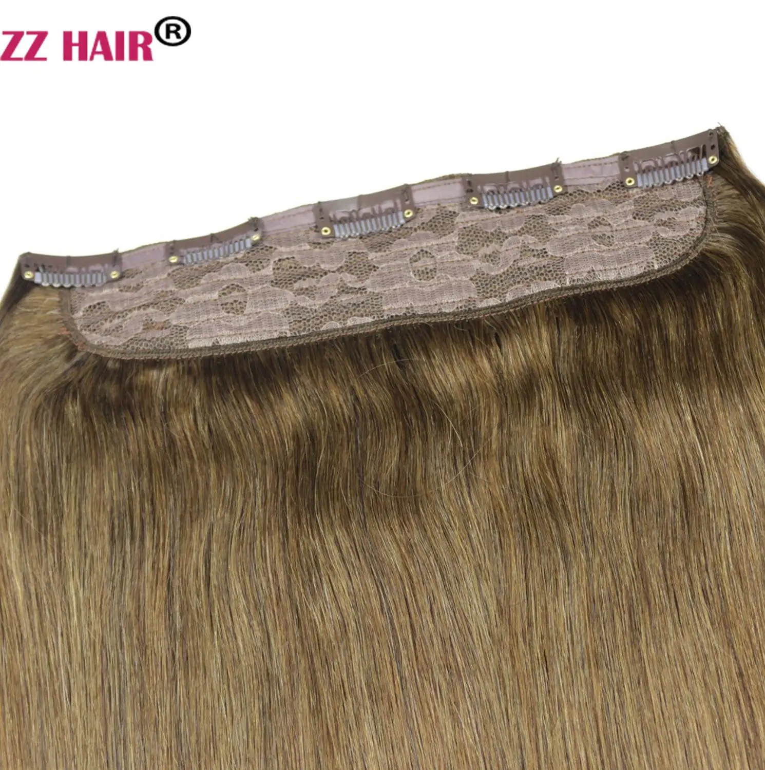 ZZHAIR 100 г-200 г 1"-28" Искусственные волосы одинаковой направленности волос один кусок набор 5 зажимов в человеческие волосы для наращивания 1 шт Натуральные Прямые
