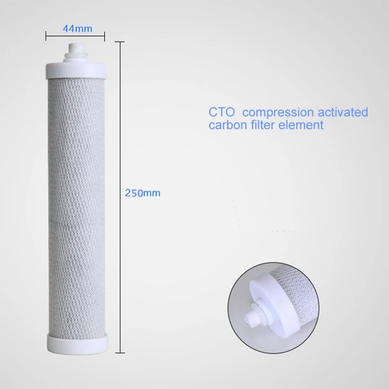 ABUI-Настольный очиститель воды наборы фильтров, активированный уголь и CTO фильтр, для двойного фильтра очиститель воды, части фильтра для воды