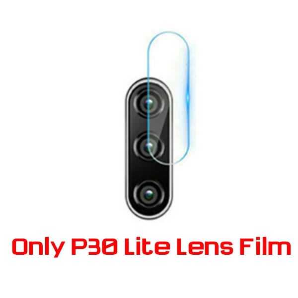 2 в 1 Защитное стекло для huawei P30 P30lite защита для экрана камеры закаленное стекло для huawei P 30 lite 30 lite светильник пленка для объектива - Цвет: p30 lite lens film