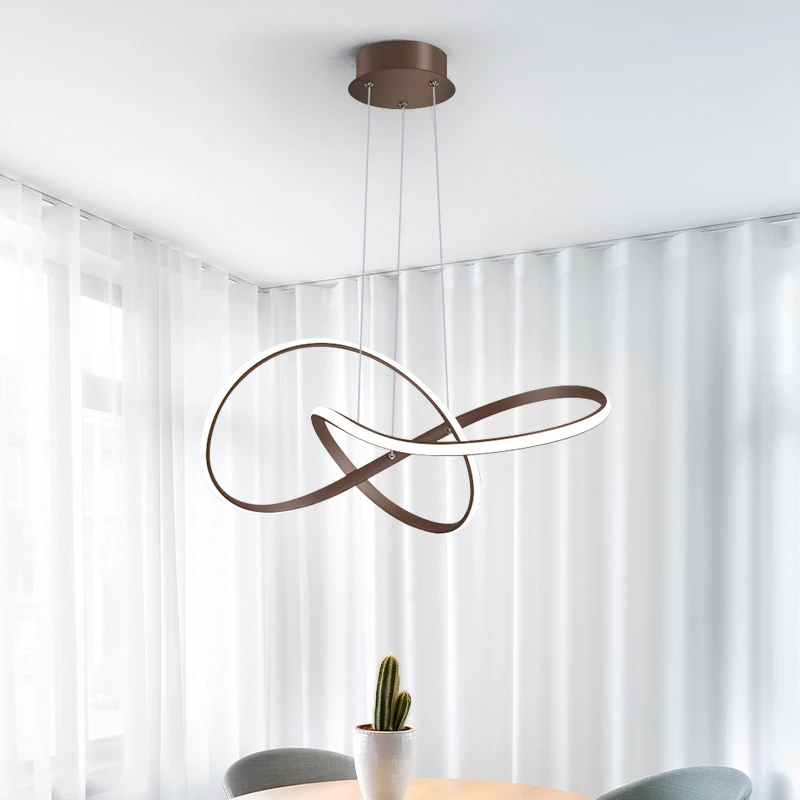 Modern Led Chandelier Lighting for Living Room Dining Table Nordic Creative Design Ceiling Hanging Lamp In Bedroom Kitchen Loft dining chandelier