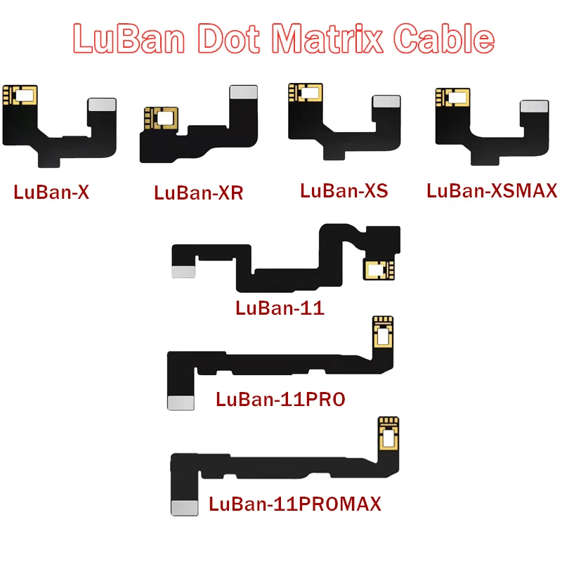 LuBan Dot Projector Cable Face ID Flex For iPhone X XR XS 11 12 PRO MAX iPAD A12 Face Cable Replace Face ID Repair
