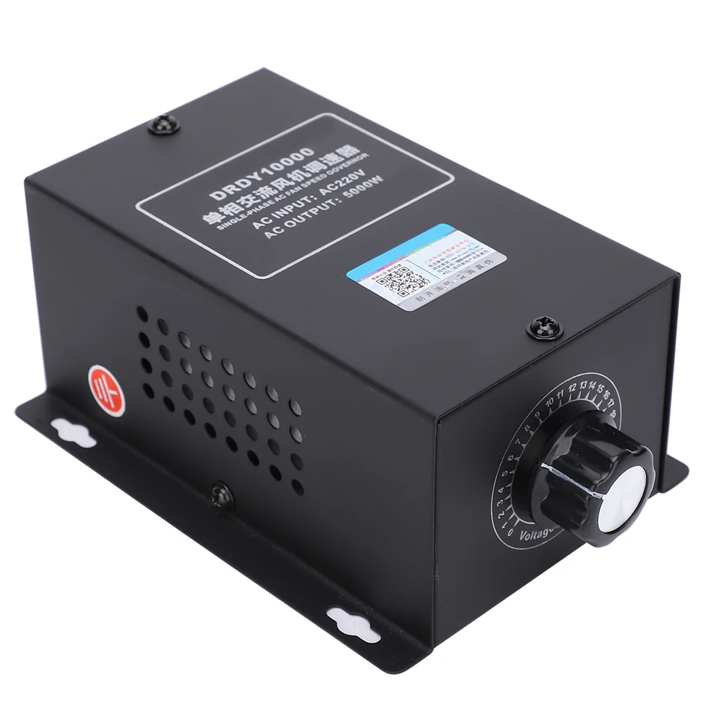 

Motor Speed Governor Adjustable Switch Single-Phase Fan Speeds DRDY10000 AC 220V