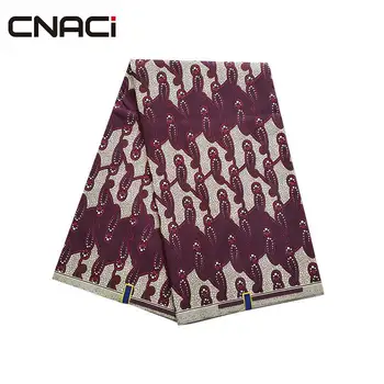 

CNACI 6 Yards/Piece Ankara Fabric African Real Wax Prints Tissu Africain Batik Fabric Veritable Real Wax African Printed Fabric