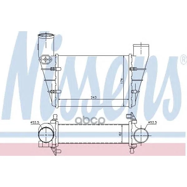 Интеркулер Vag A4/A6/Passat 1.8t/1.9td 94-01 Nissens 96896 Nissens арт. 96896