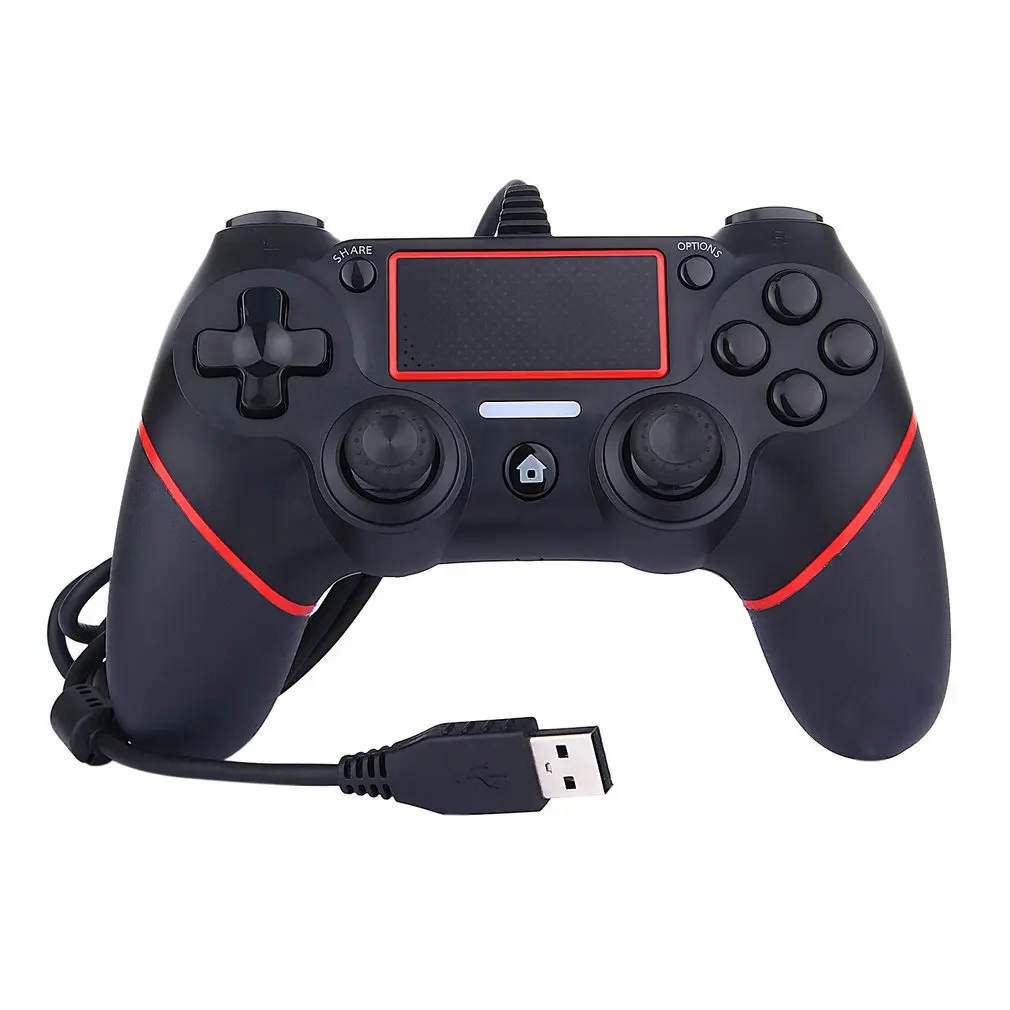 Игровой контроллер для Playstation 4 консоль ПК Ноутбук игровой геймпад джойстик игровая ручка для PS4 контроллер - Цвет: red  black