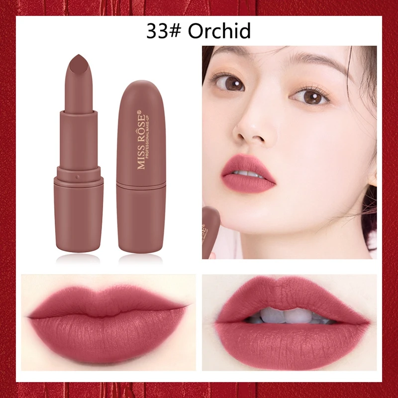 

Lipstick Matte Waterproof Nutritious 8 Colors Easy to Wear Lipstick Long Lasting Lips Makeup lipstick