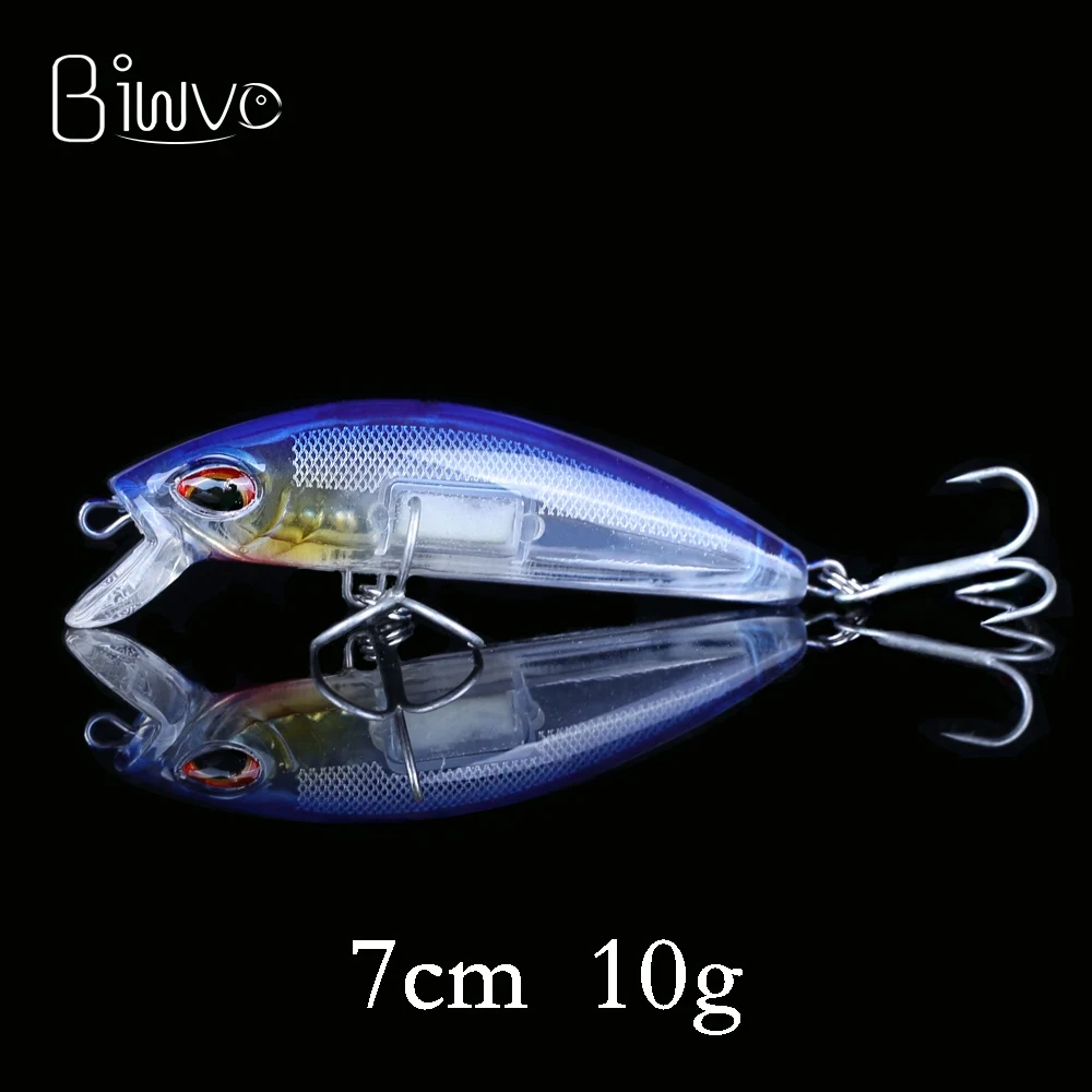 C Biwvo Swimbait рыболовные приманки жесткий гольян воблер кальмар Металл зима Спиннербейт Товары для рыбалки морской лед Воблер для троллинга - Цвет: C