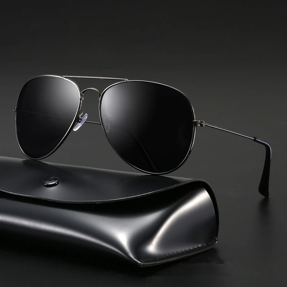 

Brand Design Classic Aviation Sunglasses Women Mirror Driving Retro Frame Polit Sun Glasses Male UV400 Gafas De Sol For Men