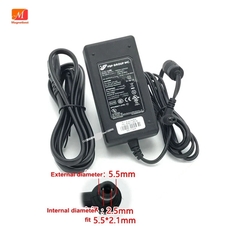 12V2A FSP адаптер питания для камера видеонаблюдения CD плеер WD мобильный жесткий диск коробка светодиодный свет 24 Вт адаптер питания