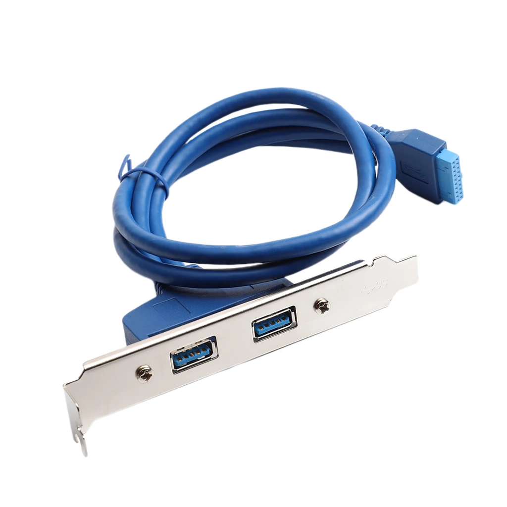Низкопрофильный кронштейн USB 3 0 для задней панели PCI на 20-контактный кабель