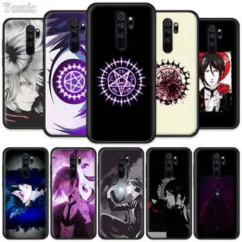 

Black Butler Contract Totem Fitted Case for Xiaomi Redmi Note 8T 6 7 8 K20 Pro 8A 7A 7S 6A Silicone Black Phone Bag Cover Coque