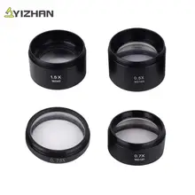 WD165 WD120 WD130 WD45 0.5X 0.7X 0.75X 1.5X Тринокулярный стереомикроскоп Дополнительные Объективы телескоп с линзой Барлоу, 48 мм нить