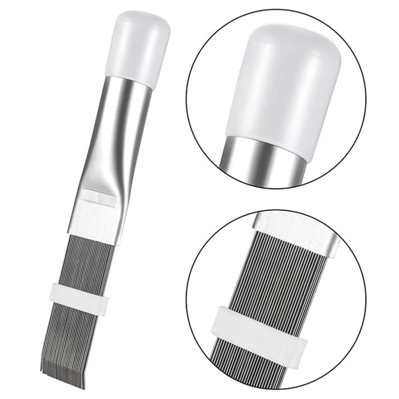 Air Conditioning Fin Comb Condenser Cleaning Comb Refrigeration Repair Tool Cleaning Brush Fin Brush Accessory