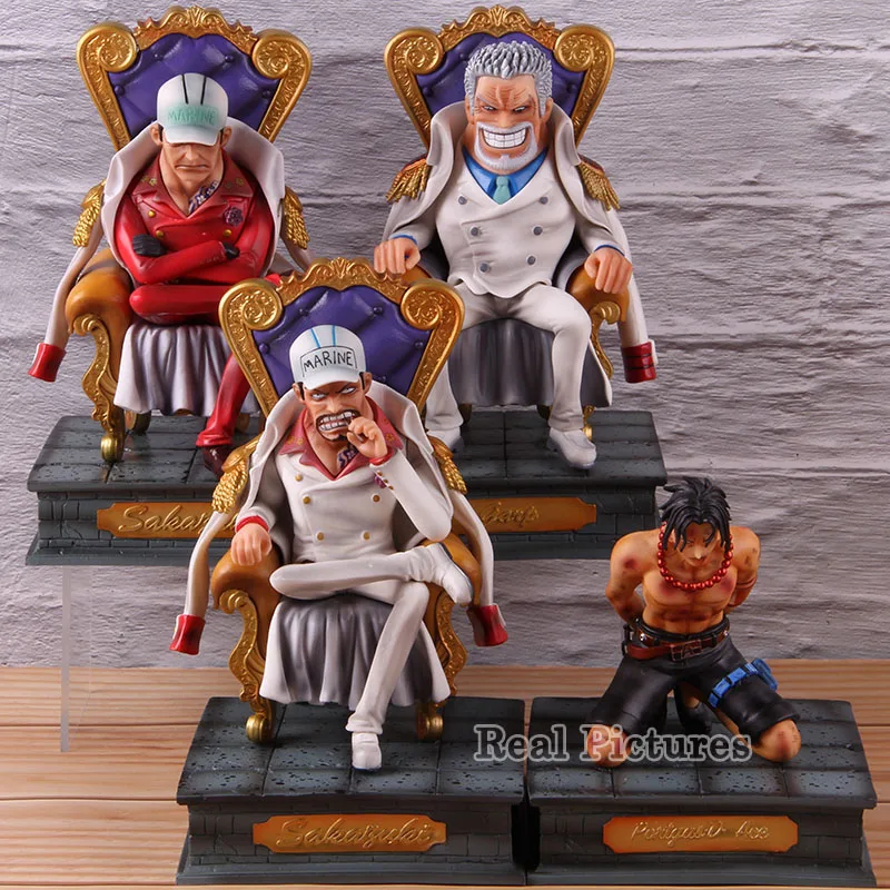 

One Piece Statue Ace Borsalino Kuzan Sakazuki Fujitora Sengoku Monkey D Garp One Piece Action Figure PVC Collectible Model Toy